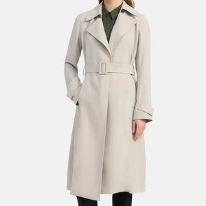 Theory Relaxed Trench Coat in Crepe –– NWT
